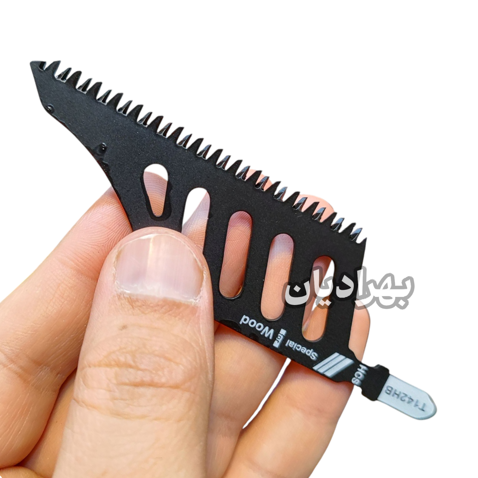 تیغ اره عمود بر چوب پهن