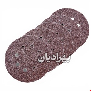 سنباده پشت کرکی ۱۲/۵ سانت هشت سوراخ ( ۵ عددی P80 )