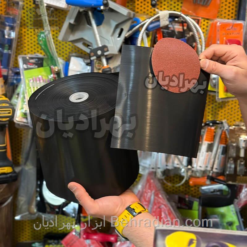 چسبک یدکی پد دانه ریز ( مشکی ) عرض ۲۰ ( یک متر )