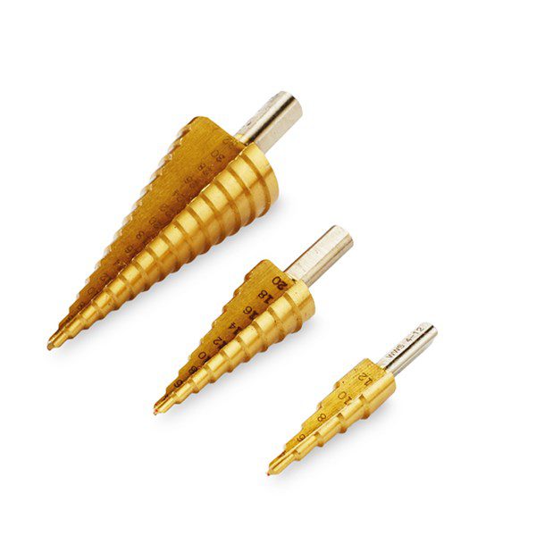 مته مخروطی ( کاجی ) HSS مجموعه 3 عددی