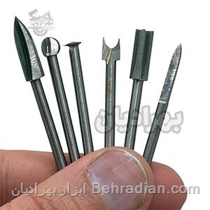 ست کامل چوب ساب دو پر سه پر 6عددی HSS دنباله 3