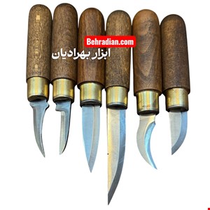 مغار چاقویی پیکرتراشی چوب ۶ عددی