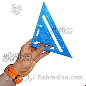 گونیا سه گوش 18 سانت آبی همه کاره نجاری آلومینیومی
