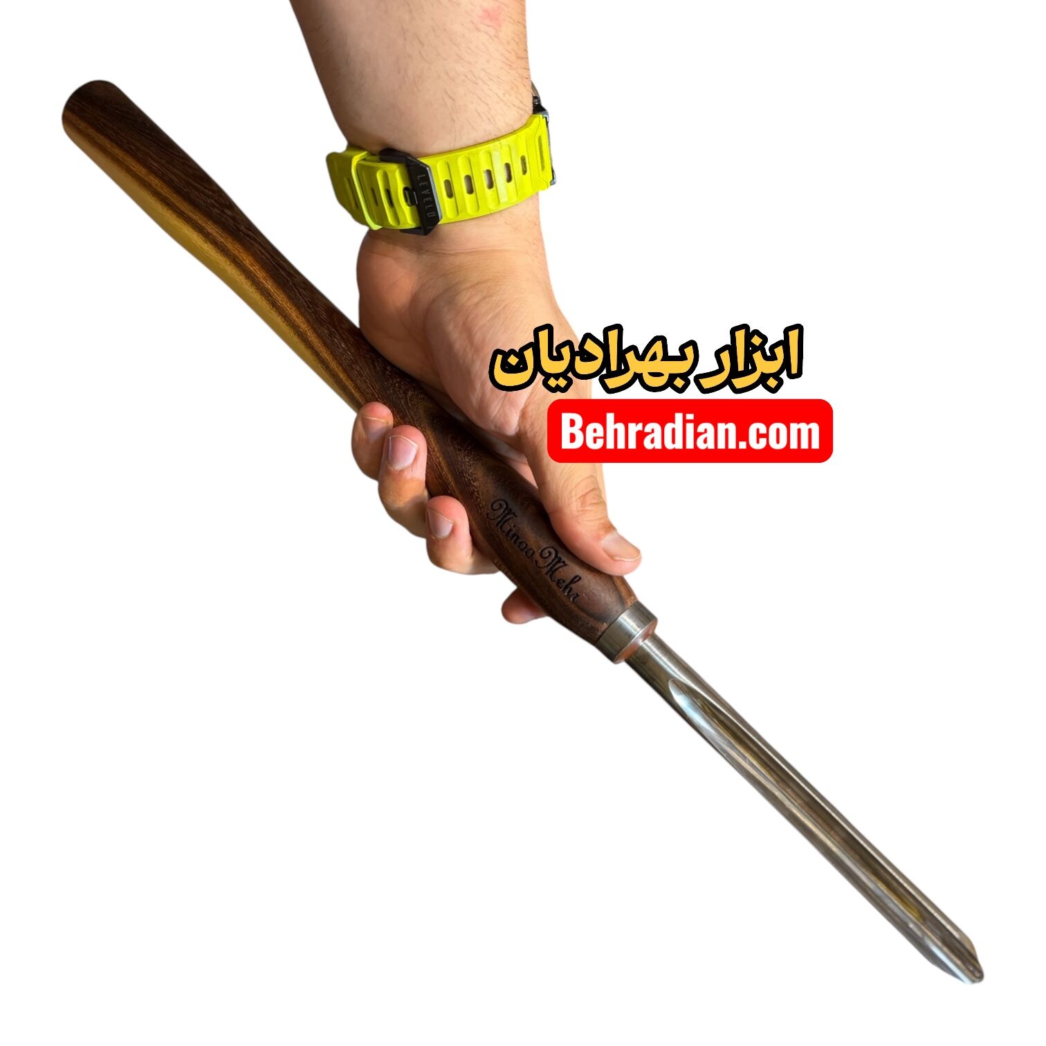مغار خراطی کاسه تراش گلویی مینو 14 میل طول ۲۵ سانت