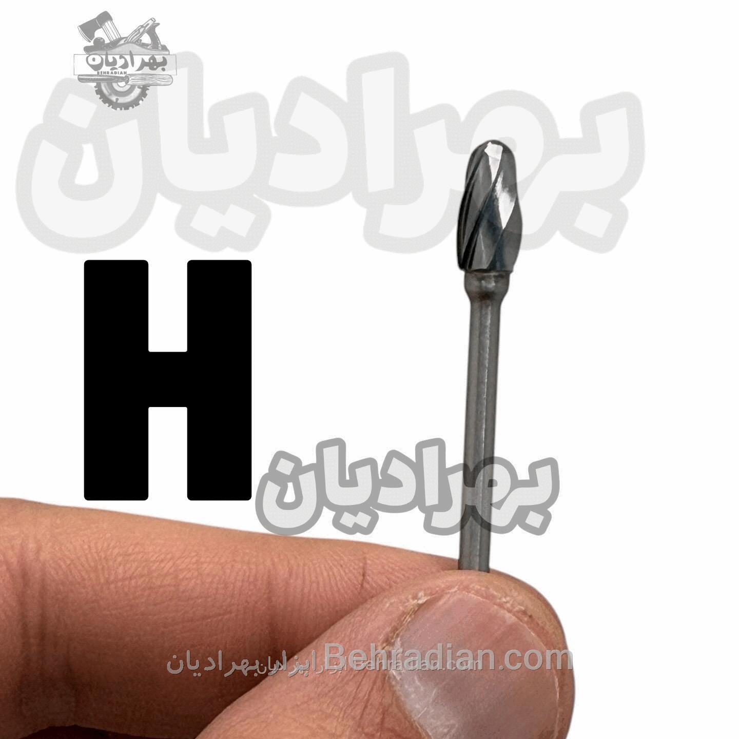 شیار باز تخم مرغی H نوک ۶ دنباله ۳