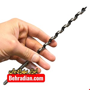 مته مارپیچ چوب ۸ میل طول ‌۲۵ سانت