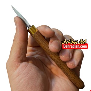 مغار چاقویی ظریف کاری  پیکر تراشی و منبت نیزه ای