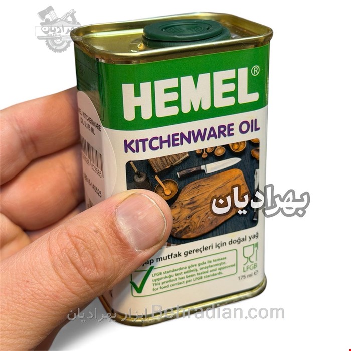 روغن ظروف چوبی و ۱۰۰٪ گیاهی تک جزئی همل ( hemel)