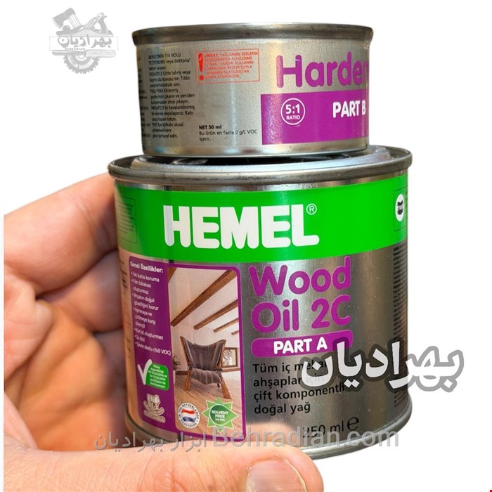روغن دوجزئی چوب همل HEMEl