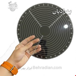 شابلون‌ خطکشی دایره ( پلکسی شفاف بی رنگ )