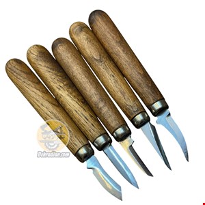 مغار چاقویی مینیاتوری دیتیل کاروینگ  ۵ عددی