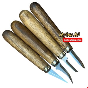 مغار چاقویی دیتیل کاروینگ ظریف ۴ عددی
