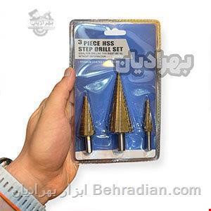 مته مخروطی ( کاجی ) HSS مجموعه 3 عددی