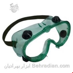 عینک ایمنی سبز محافظ چشم تک پلاست